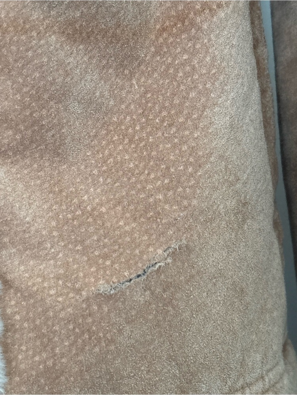 Wilsons Leather Tan Suede Shearling-Lined Jacket - Picture 4 of 4